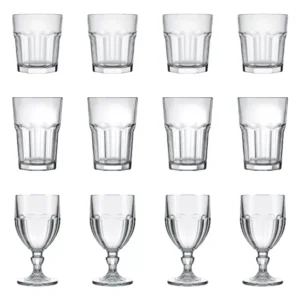 Conjunto de Copos e Taças Nadir Bristol - 18 Peças