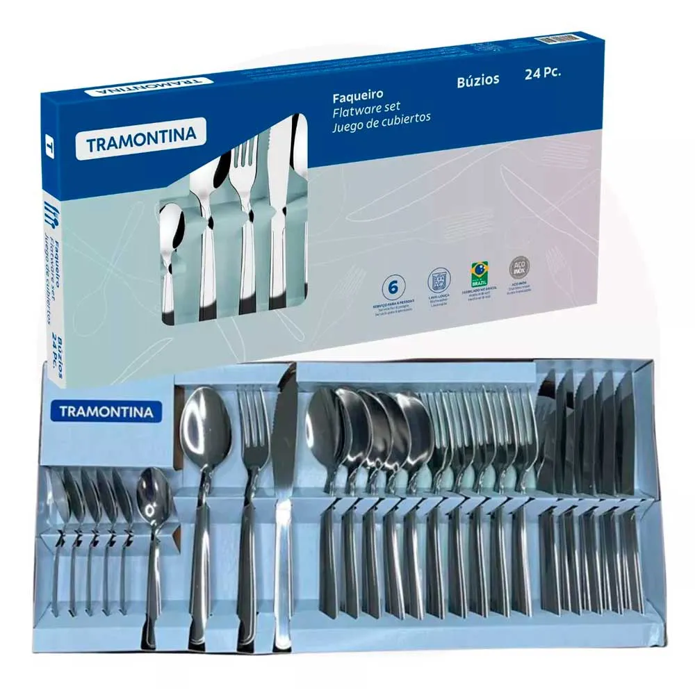 Faqueiro Inox 24 peças Tramontina