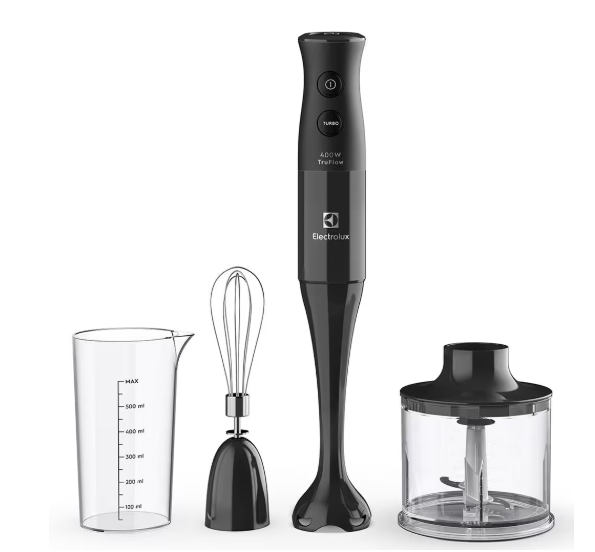 Mixer Electrolux 3 em 1 EIB10 com Copo e Batedor de Claras 400W - Preto - 110V