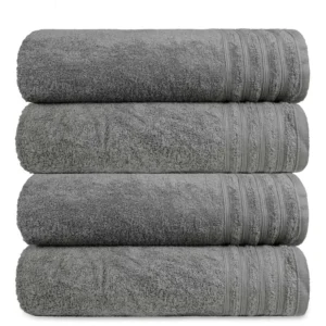 Kit 4 Toalha Gigante Banhão Fio Penteado 100% Algodão