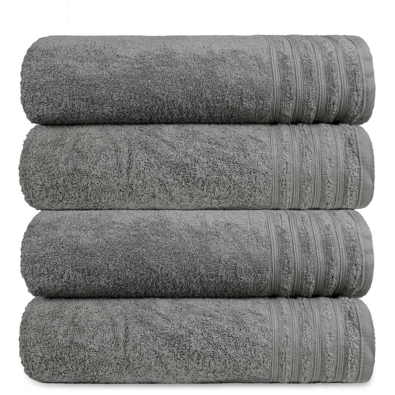 Kit 4 Toalha Gigante Banhão Fio Penteado 100% Algodão